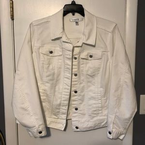White denim jacket